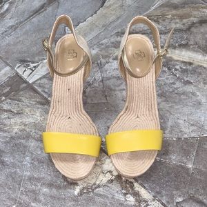 Ann Taylor Damaris Canvas Wedge Platforms
